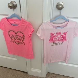Beautiful bundle of Juicy Couture t-shirts for girl